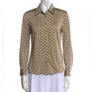 L’agence button down top shirt blouse xs